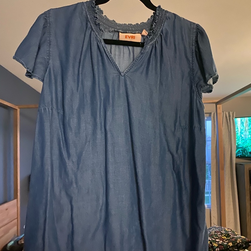 Evri chambray blouse